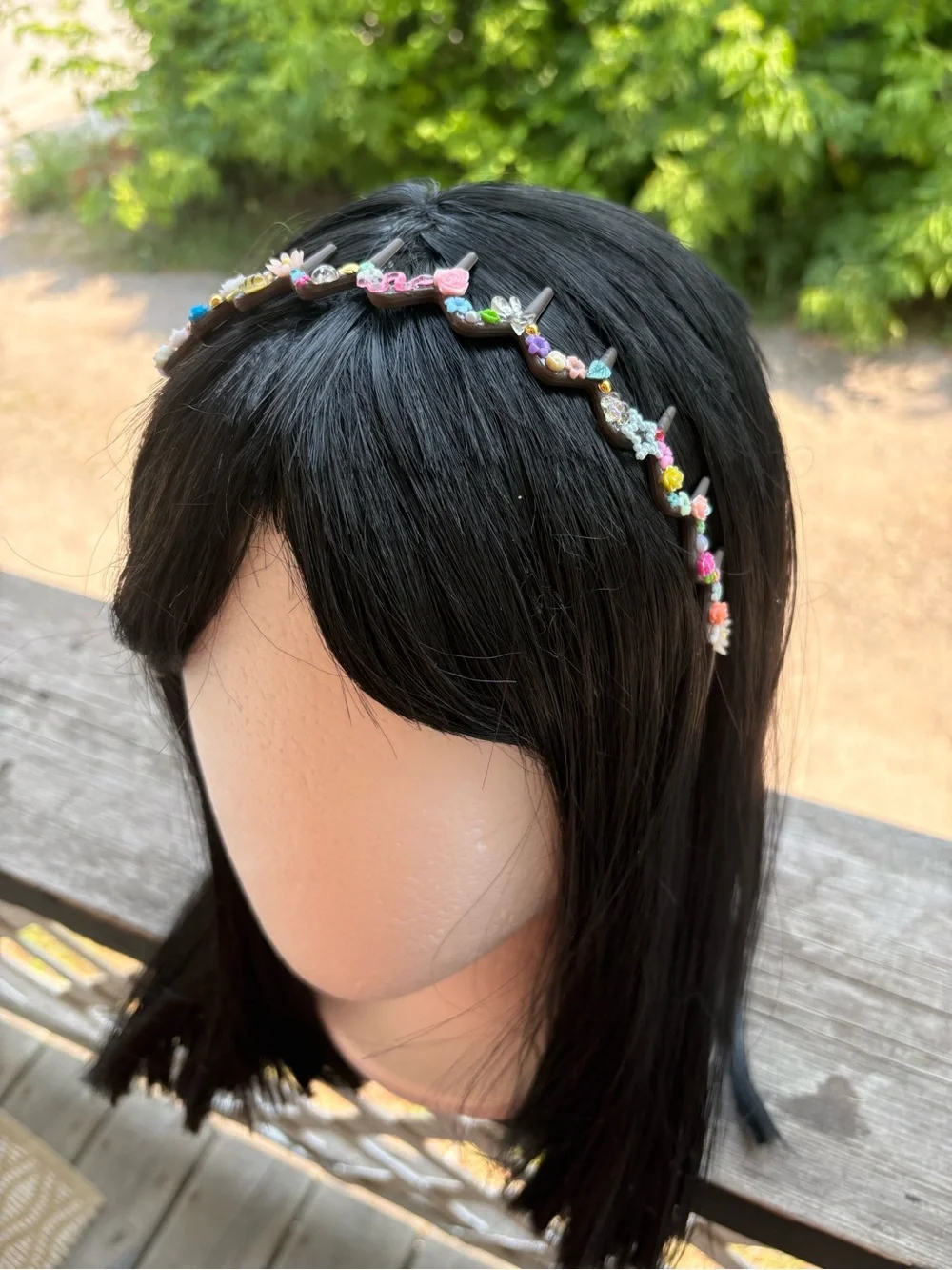 Floral Beaded handmade Headband in Multicolor